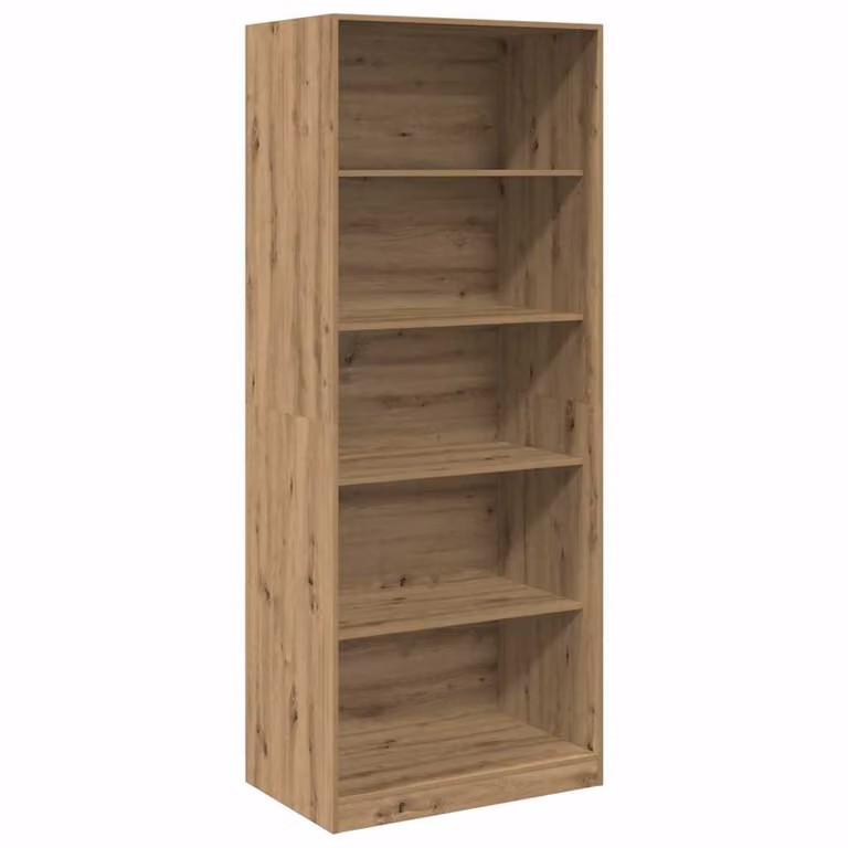 Armario de madera de ingeniería vidaXL color roble, diseño minimalista con puertas y estantes, An: 80 cm, P: 50 cm, Al: 200 cm