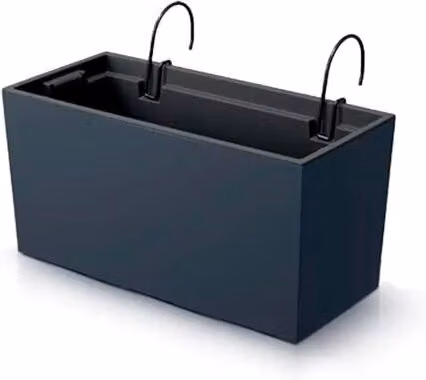 Maceta de ventana Prosperplast Urbi Case W color antracita An/P/Al: 39,5 x 18,5 x 19,5 cm