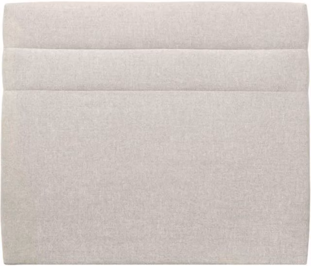 Cabecero de cama Tribu de Indream en color beige con diseño de 2 líneas y estructura tapizada An/P/Al: 180 x 120 x 12 cm