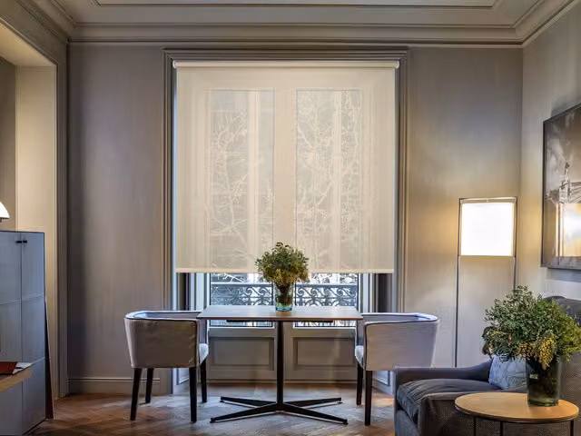 Estor enrollable Easydeco translúcido beige An/P/Al: 100 x 250 cm