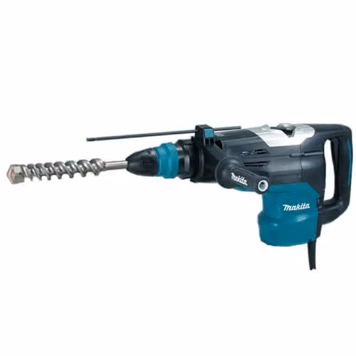 Martillo combinado Makita HR5202C de 1510 W en color negro con 4 posiciones de trabajo