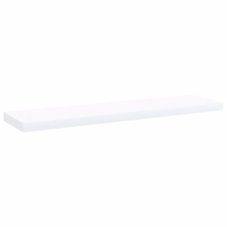 Pack de 4 estantes de madera Maison Chic en color blanco, An/P/Al: 40 x 10 x 1,5 cm