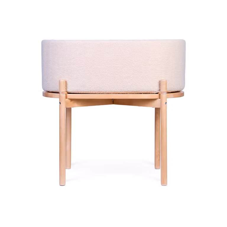 Minicuna evolutiva Childhome Teddy convertible en mesa de madera de abedul color beige
