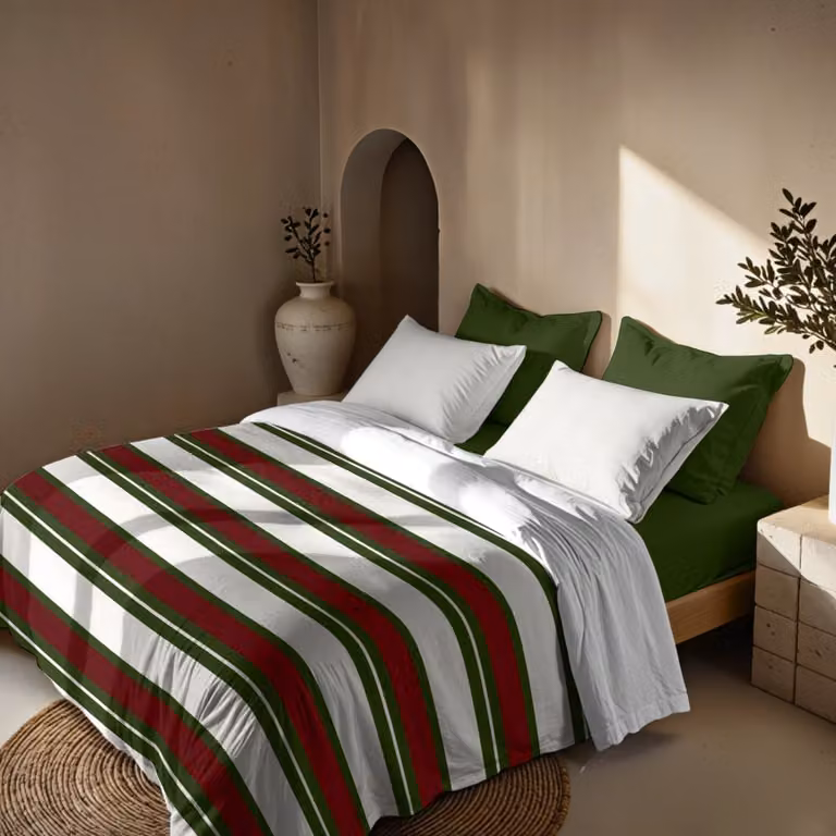 Funda nórdica de Navidad Muare Home multicolor en poliéster, An/P/Al: 220 x 200 x 220 cm