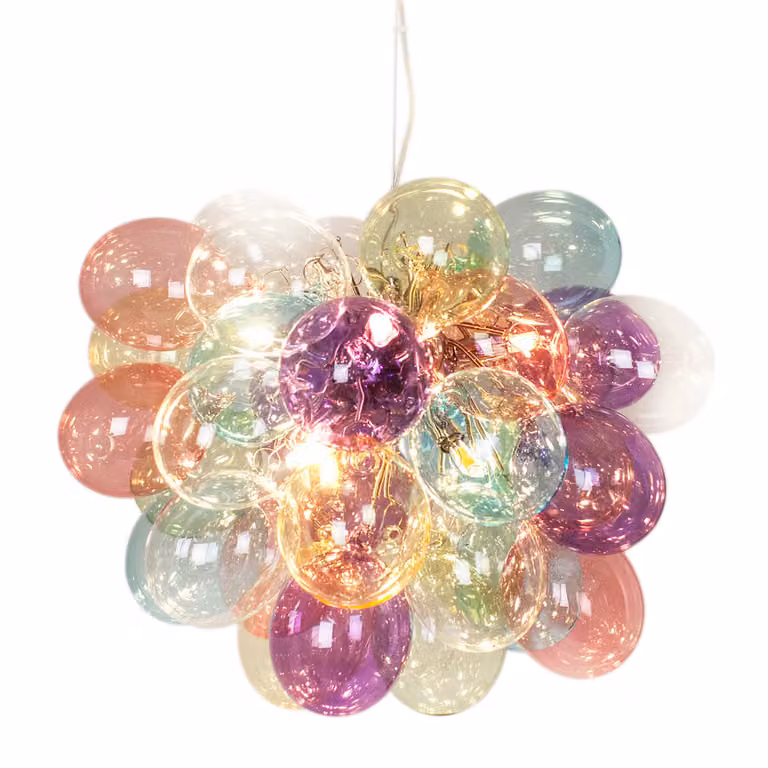 Lámpara de techo Gross de By Rydéns en multicolor con diseño de vidrio y Ø50 cm