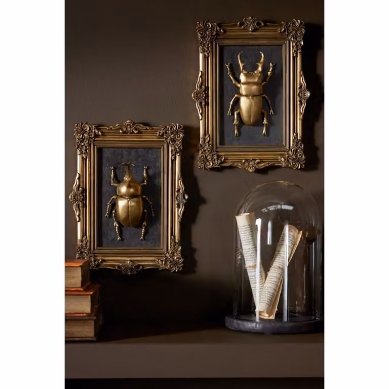 Campana decorativa J-line de cristal transparente con base de madera marrón An/An/Al: 17,5 x 17,5 x 26,0 cm