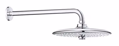 Ducha mural Grohe Euphoria 260 redonda en cromo con funciones rain y jet y sistema anti-limescale