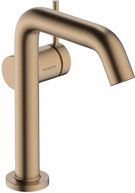 Grifo monomando para lavabo Hansgrohe CoolStart Tecturis S FINE 150 en bronce cepillado
