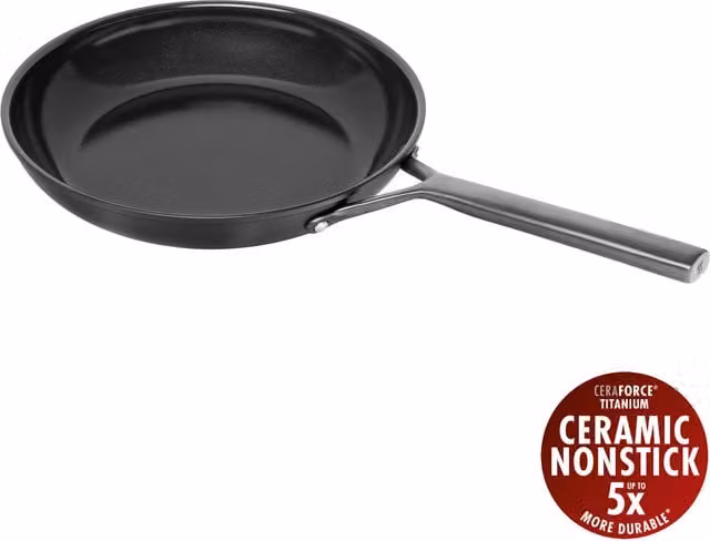 Sartén de aluminio con revestimiento cerámico Milano de Zwilling, color negro, 28 cm