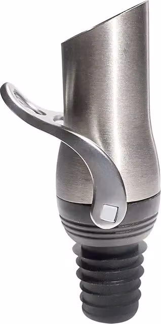 Vertedor y tapón de botella Vinobile El Corte Inglés de acero inoxidable color plata con sistema antigoteo