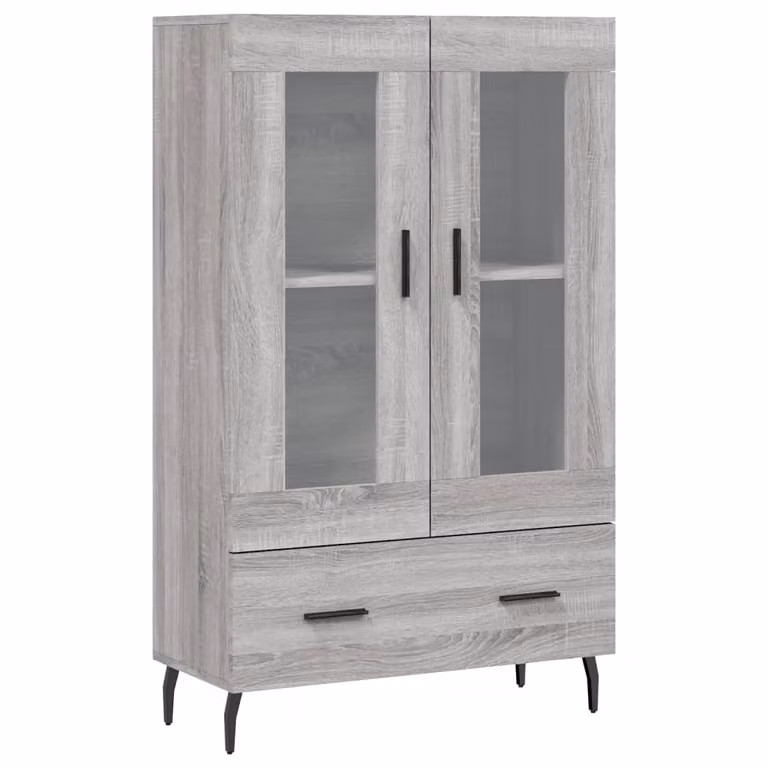 Aparador alto moderno vidaXL en madera de ingeniería gris sonoma An/P/Al: 69,5 x 31 x 115 cm