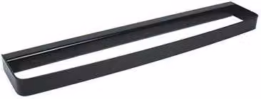 Portatowel de pared Metaf Mod. 25 en acero inoxidable color negro An/P/Al: 45 x 8 x 2,5 cm