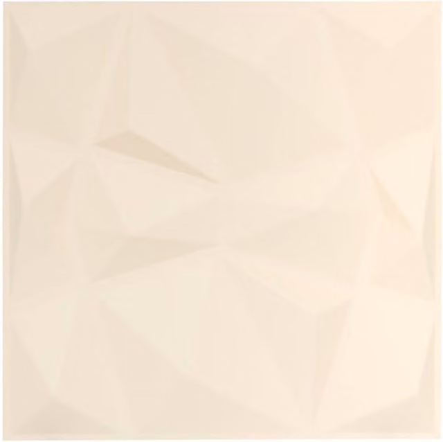 Set de 2 vinilos decorativos geométricos Oren de Atmosphera, color blanco, An/P: 50 x 50 cm