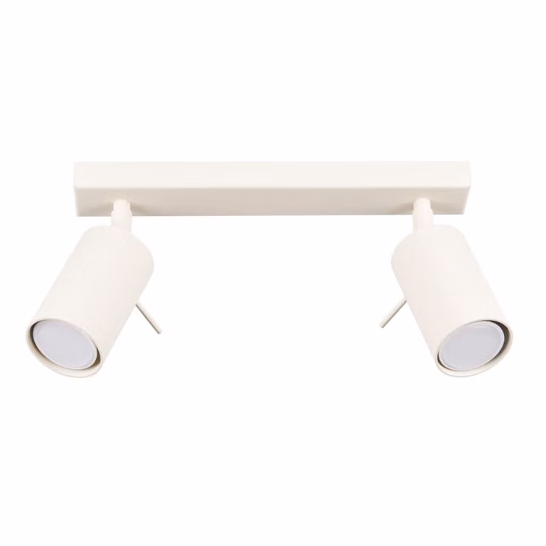 Lámpara de techo ajustable Sollux Lighting en color beige y metal con Altura: 30 cm