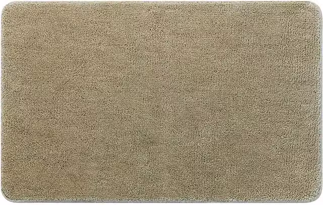 Alfombra de baño Spirella beige de microfibra y poliéster, An/P: 80 x 50 cm