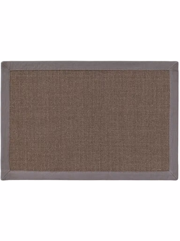 Estera rectangular de sisal y yute Benuta en color gris de 40 x 60 cm