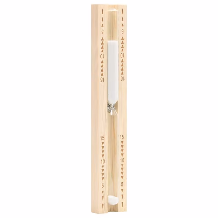 Higrotermógrafo y reloj de arena 2 en 1 para sauna vidaXL de madera de pino color marrón