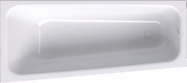 Bañera de esquina Bette Space S en acero esmaltado blanco con 1 respaldo, An/P/Al: 170 x 75 x 42 cm