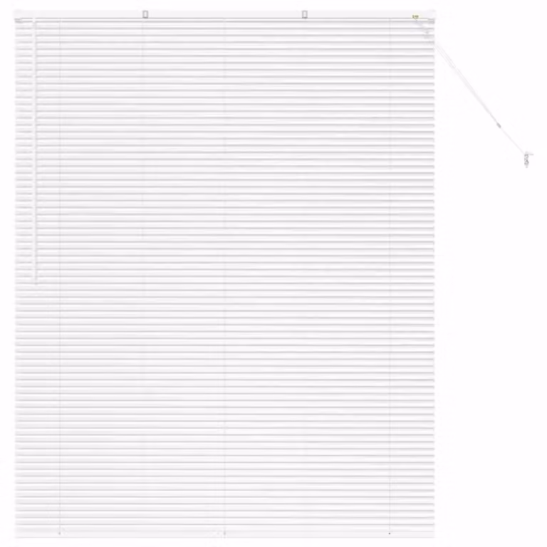 Persiana veneciana de aluminio vidaXL en color blanco, An/Al: 175 x 145 cm, 25 mm