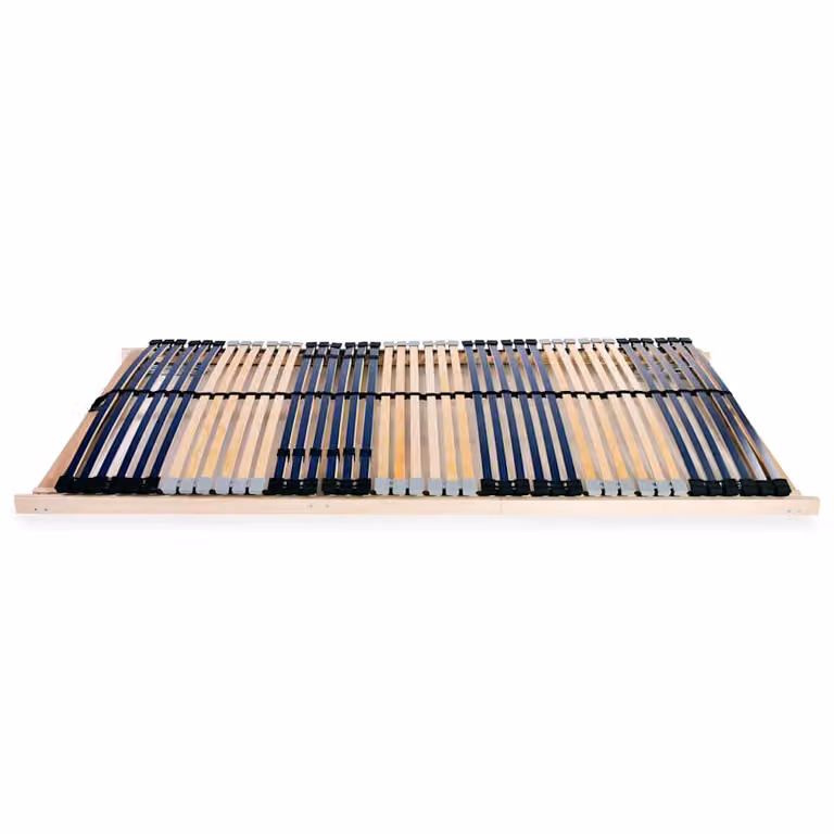 Somier de láminas de madera vidaXL con 42 listones y 7 zonas de firmeza An/P/Al: 140 x 200 cm