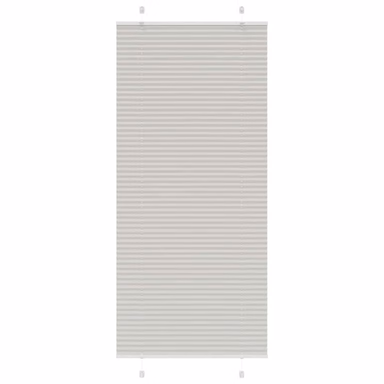 Estor plisado semi transparente vidaXL de poliéster en color gris, Ancho: 84,4 cm, Altura: 200 cm