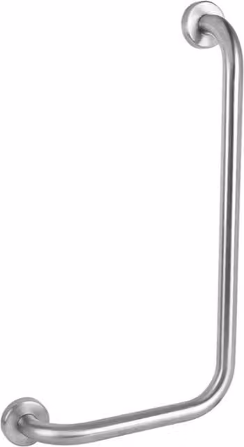 Barra de apoyo Idral Easy 12001IS-DX de acero inoxidable color plata para personas mayores y con discapacidad, montaje a la derecha, An/P/Al: 60 x 30 x 60 cm