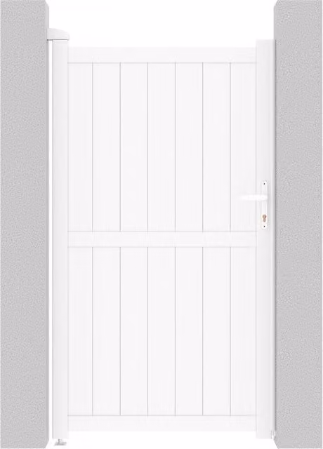 Puerta de jardín de aluminio Lola de Habitat Et Jardin en color blanco, An/Al: 101.2 x 180.9 cm
