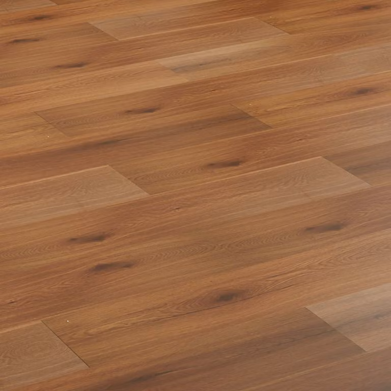 Suelo laminado vidaXL con efecto madera en color amarillo dorado, resistente al agua y con sistema de clic, pack de 15 unidades, An/P/Al: 101 x 20 x 0,8 cm