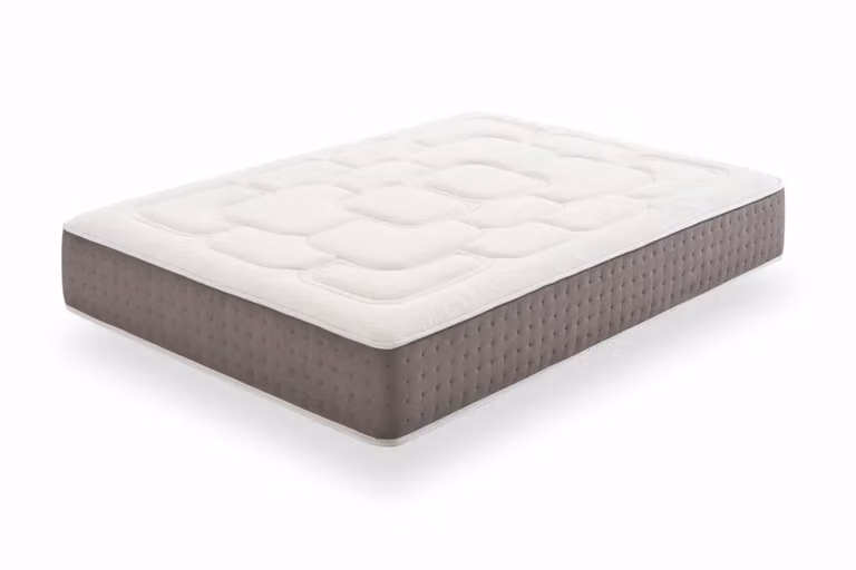 Colchón viscoelástico Kingmax blanco con regulación de temperatura y propiedades antibacterianas An/P/Al: 150 x 190 x 30 cm