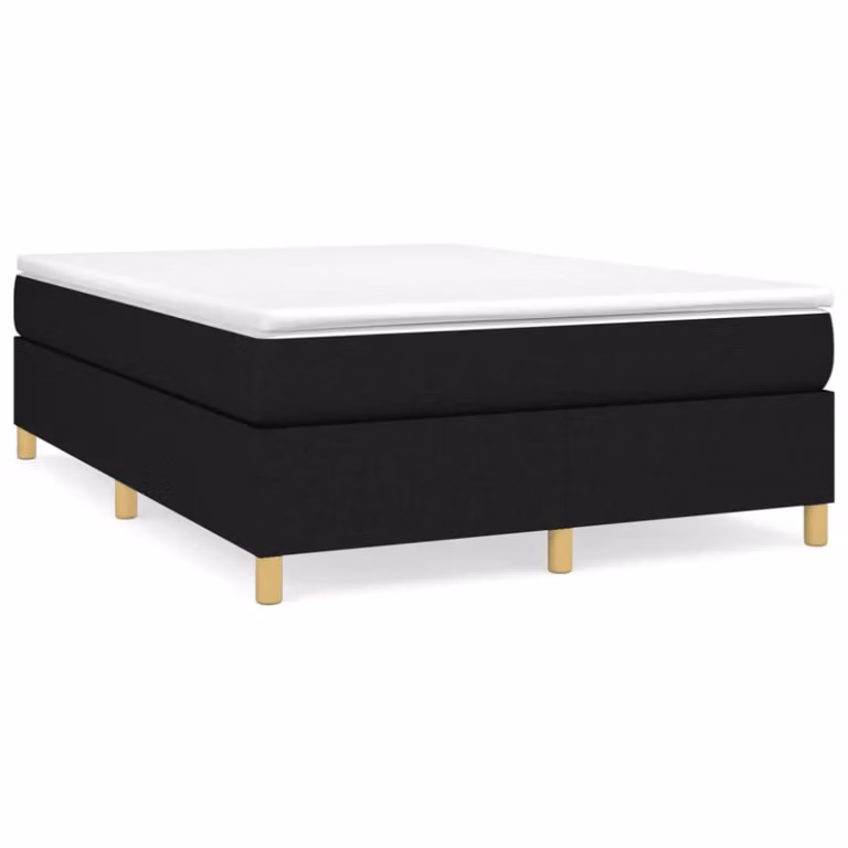 Cama matrimonial tapizada Maison Chic en color negro An/P/Al: 140 x 200 x 35 cm