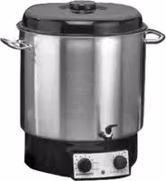 Exprimidor de cítricos Rommelsbacher KA 2004/E de 2000 W en acero inoxidable y plástico, color negro y plata