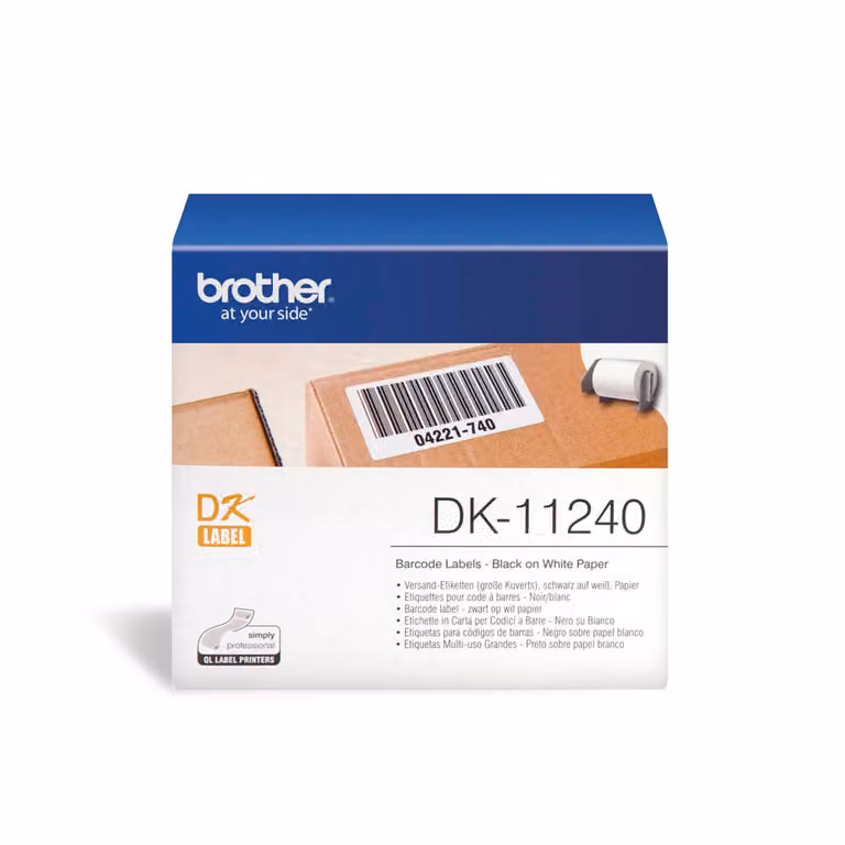 Etiquetas de envío Brother DK11240 blancas de 102 x 51 mm