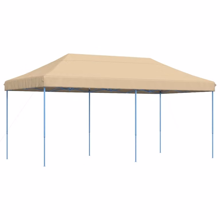 Tienda de fiesta plegable Pop-Up Syfax beige, An/P/Al: 580 x 292 x 315 cm