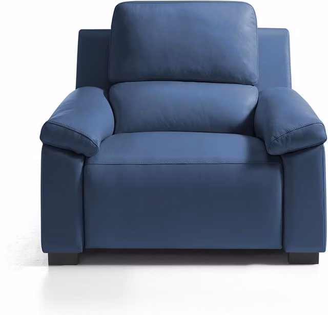 Sillón de relax eléctrico Bolzano de El Corte Inglés en piel azul