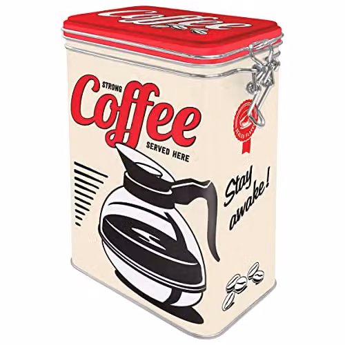 Bote para café retro Nostalgic-Art, blanco, 1,3 l