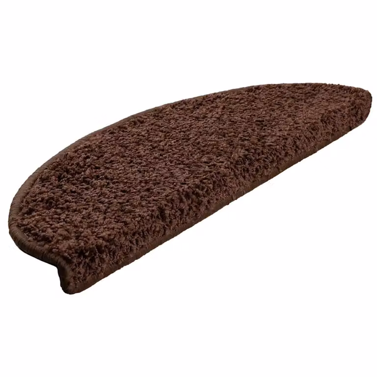 Pack de 20 felpudos para escaleras vidaXL color marrón, antideslizantes y absorbentes de sonido, An/P/Al: 65 x 40 x 4 cm