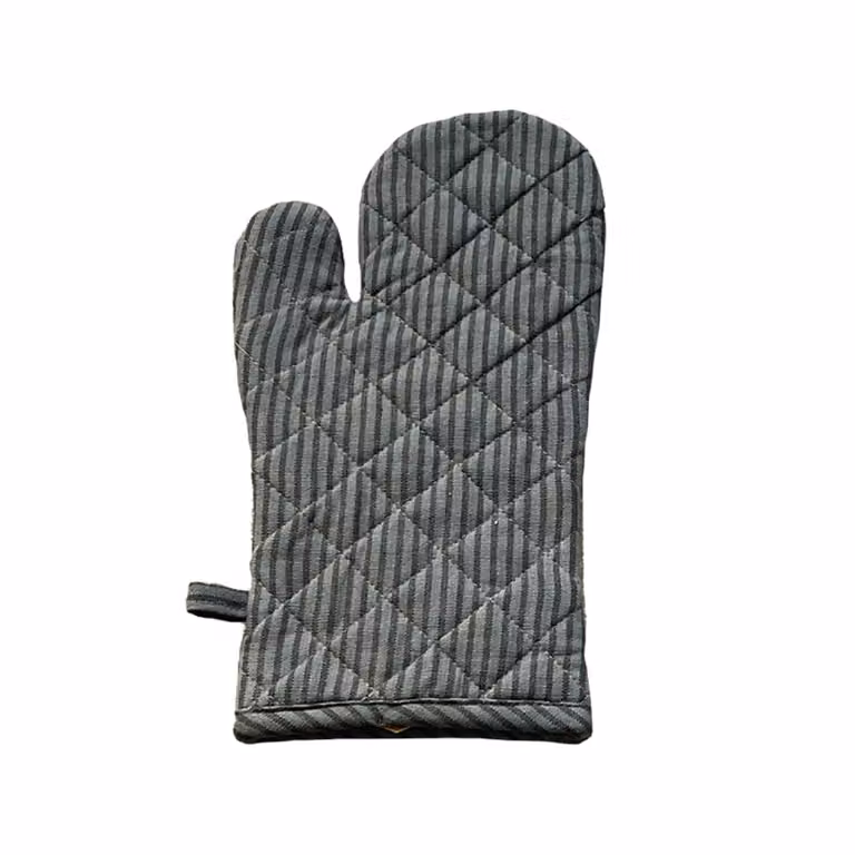 Manopla de algodón gris para adultos MEVAK LIVING