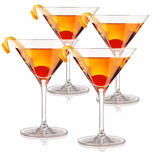 Juego de 4 copas de cóctel Spiegelau de cristal transparente de 165 ml