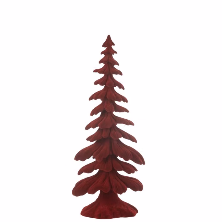 Árbol decorativo de Navidad J-line en color rojo, An/P/Al: 14,5 x 9 x 36 cm