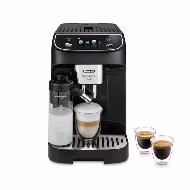 Máquina de café automática De'Longhi Magnifica Plus ECAM320.60.B con pantalla táctil, color negro