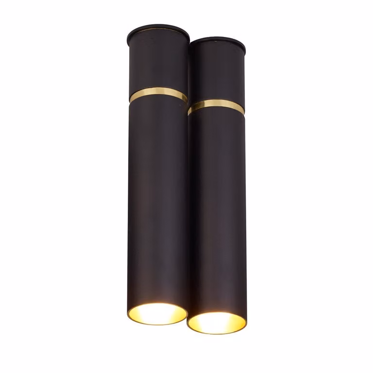 Lámpara de techo Lynx Milagro de Mangel en color negro y dorado con diseño redondo y acabado en metal de 40W y casquillo E14