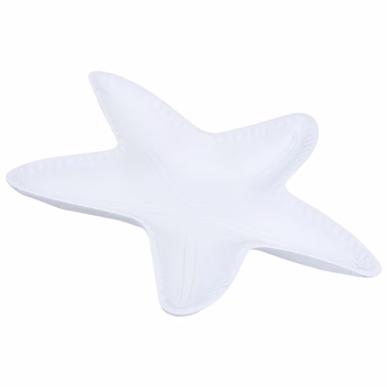 Bandeja decorativa de madera Wanderlust deco blanca de estilo minimalista An/P/Al: 33 x 31 x 3 cm