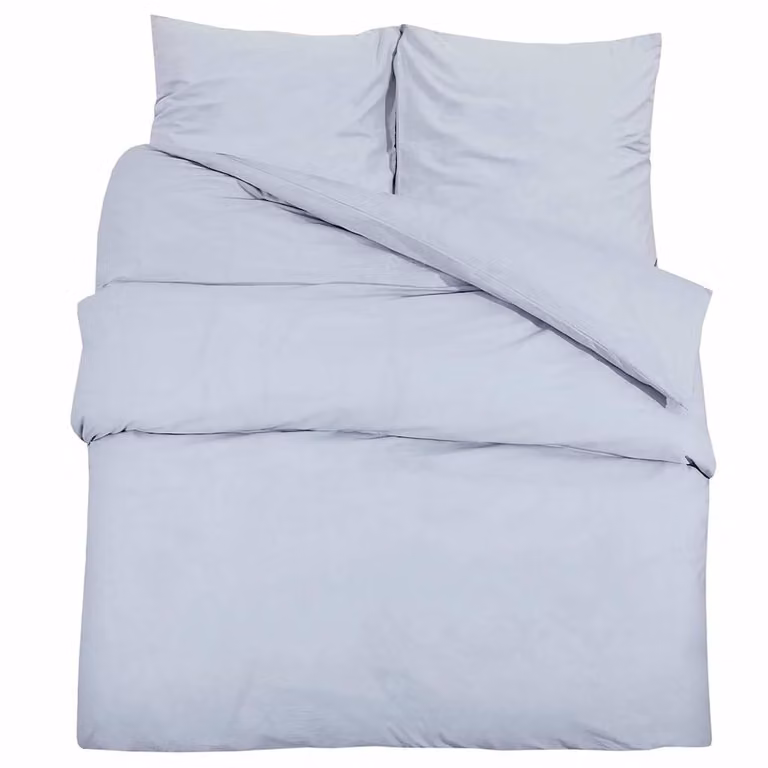 Juego de funda nórdica y fundas de almohada de microfibra gris vidaXL 220 x 240 cm