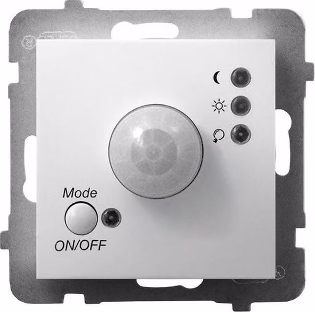 Detector de movimiento empotrado Ospel Aria en color blanco