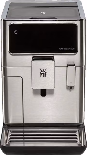Cafetera automática WMF Perfection 640 con sistema de leche, 16 bebidas, molinillo de acero inoxidable y conexión wifi, color plata y multicolor, capacidad 3 l