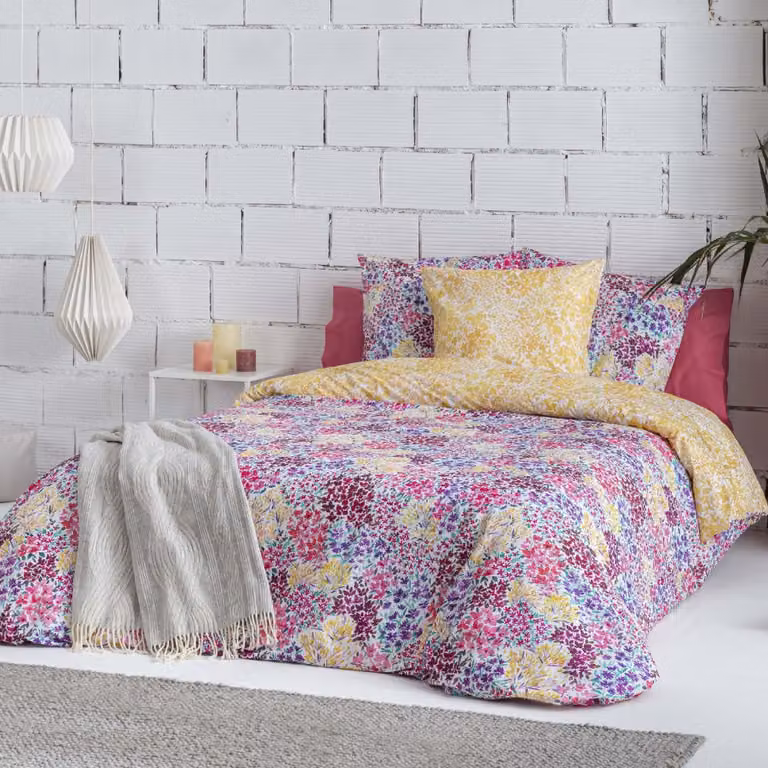 Funda nórdica reversible de algodón con diseño floral multicolor Naf Naf An/P/Al: 240 x 220 cm