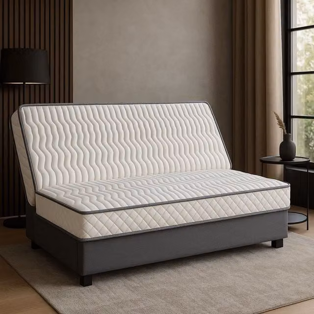 Colchón Flexible Nuits d'Or con Protector de Látex para Clic Clac, Blanco, An/P/Al: 130 x 190 x 15 cm