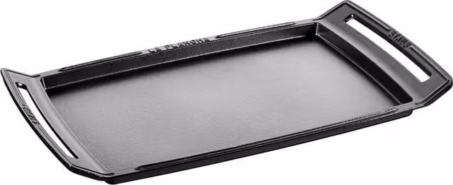 Sartén Grill Staub de Hierro Fundido Negro, An/P: 38 x 25 cm