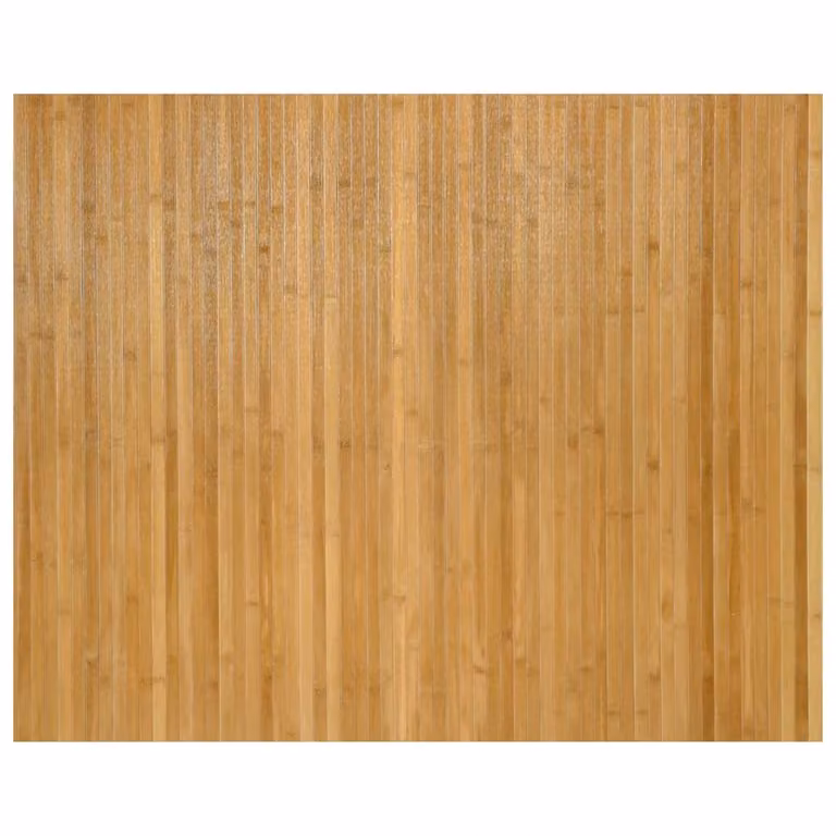Alfombra rectangular de bambú y polipropileno vidaXL color beige y marrón An/P: 80 x 100 cm