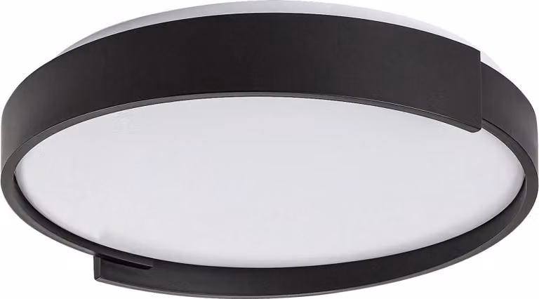 Lámpara de techo LED Rabalux Laleh con 24 luces, regulable y con mando a distancia, color negro
